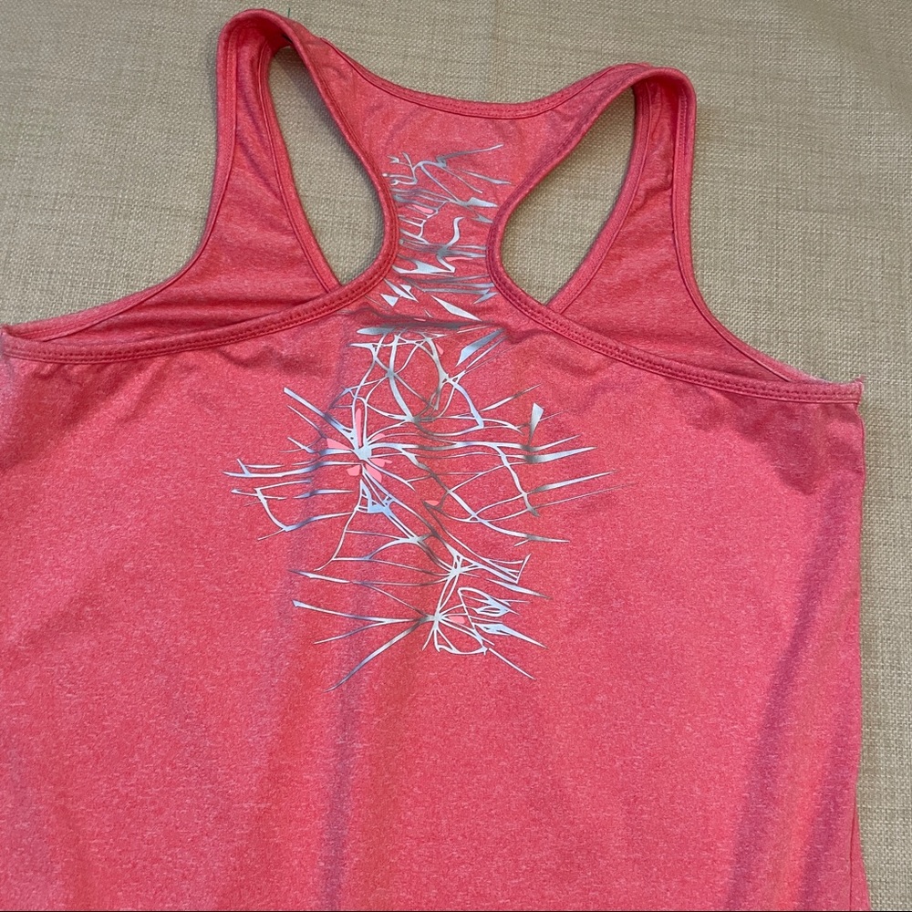 MPG Pink/Peach Racerback Drawstring Tank Top - Picture 7 of 11